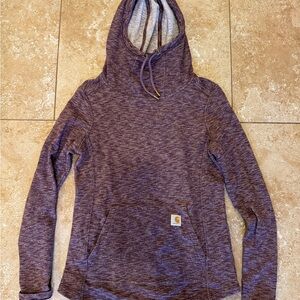 Carhartt Women's Marled Purple Hoodie